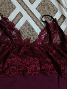 Maroon nighty