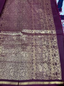 Purple Pure Silk Kanchivaram Saree