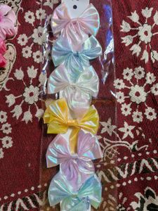 Bow And Flower Clip Combo