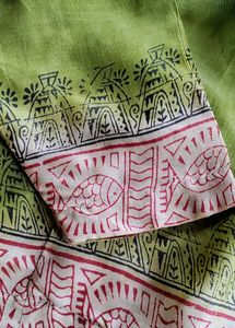 Pure Tussar Tailor-Made Blouse With Linings