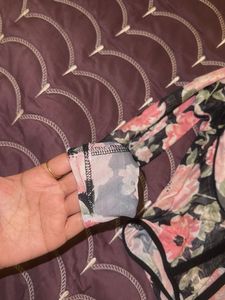 High Street Floral Mesh Corset Top