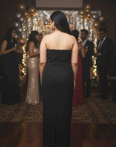 Elegant Black Halter Dress