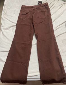 Brown Straight Fit Jeans