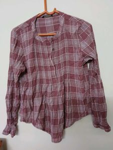 Casual Plaid Top