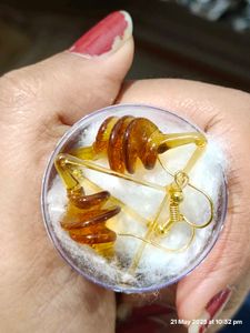 Brand New Unused Unique Glass Earrings