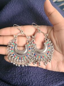 Colorful Crescent Earrings