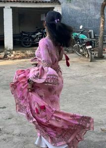 Floral Pink Maxi Dress