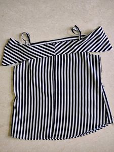 Striped Off Shoulder Top
