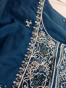 Elegant Navy Blue Kurta Set