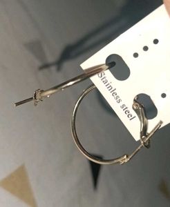Chic Stainless Steel Hoop Earrings