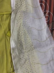 Lime Green Crop Top &amp; Tiered Maxi Skirt