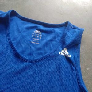 Blue Adidas Training Tank