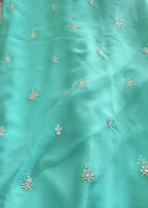 Aqua Green Sequence Saree...