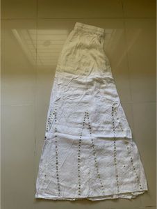 White embroidered sharara