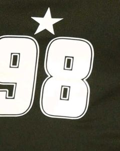 Black '98' Star Graphic Tank Top