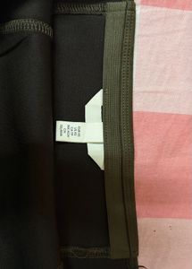 H&amp;M Olive Peplum Bandeau Top