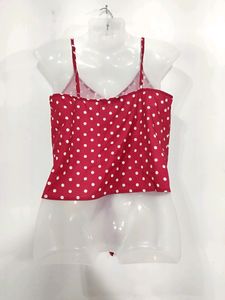 Shein Maroon Front Tie Top ( Women)