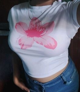 Floral Print Crop Top