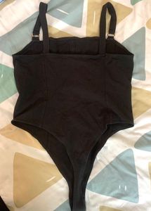 H&amp;M black corset bodysuit