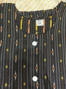 Striped Kurta with Dupatta Set