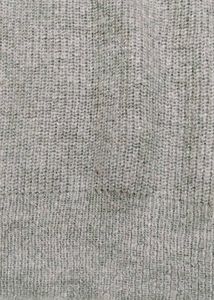 Gray Floral Shoulder Sweater