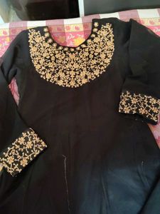 Elegant Black Anarkali Suit