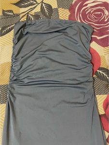 Ruffle Slit Dress