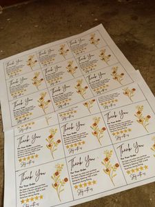 27+9(FREE) Shipping Thankyou Labels