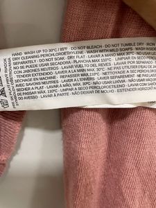 MANGO brand Pink Knit Long Sleeve Top