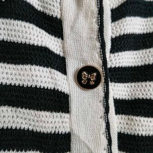 B&amp;W Vest/Cardigan