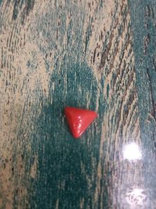 Red Triangle Bead Gemstone