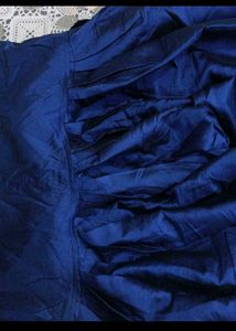 Blue Colour Silk Fabric Salwar