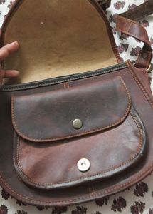 Real Leather Sling Bag