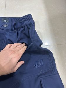H&amp;m Heavy Navy Blue Cargo Pants