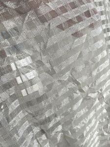 White Striped Curtain