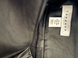 Black leather Skirt