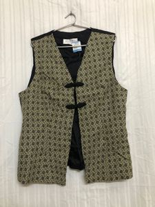 Petite Black Printed Vest