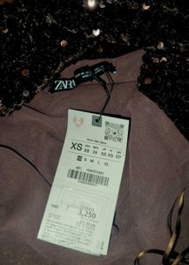 New Zara Sparkly Sequin Mini Dress