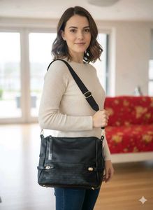 Chic Black Handbag very spacious and soft