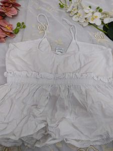White Zara Crop Top