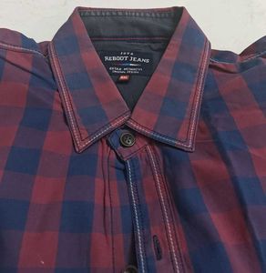 Reboot Jeans Plaid Button-Up Shirt