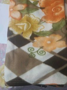 Vintage Floral &amp; Diamond Throw Blanket Single Bed