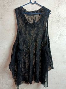 NEW Oversized See-through Fashion Tank Top Netted