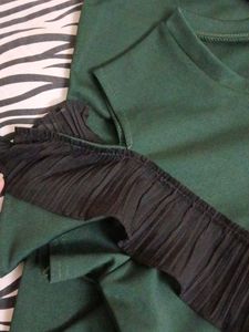 A Line Shoulder Cut Dress