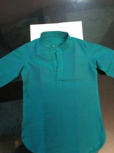 Green Button-Up Shirt
