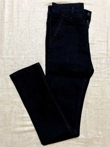Dark Blue Jeans Slim Fit Denim Pants