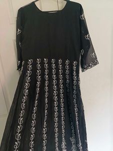 Black Chikenkari Kurti