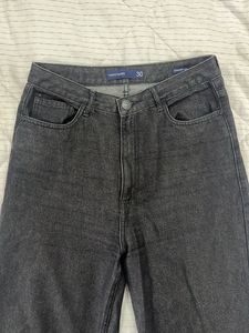 Straight Leg Jeans - black/ dark grey
