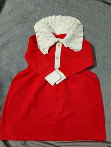 Winter Baby Girl Frock