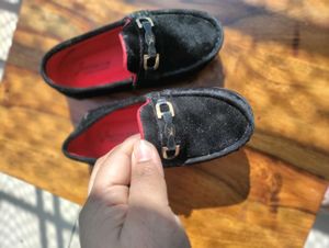 18 Size Black Suede For Ethenic Or Westerns